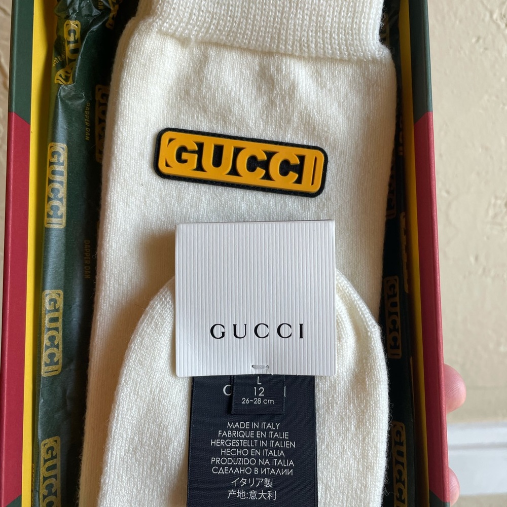 Gucci x Dapper Dan Socks size Large retail $250